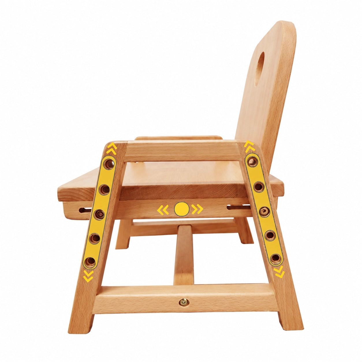 Adjustable Toddler Chair, Solid Beech Wood - Image 4