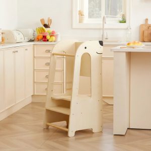 Convertible Montessori Toddler Step Stool, Birch Plywood