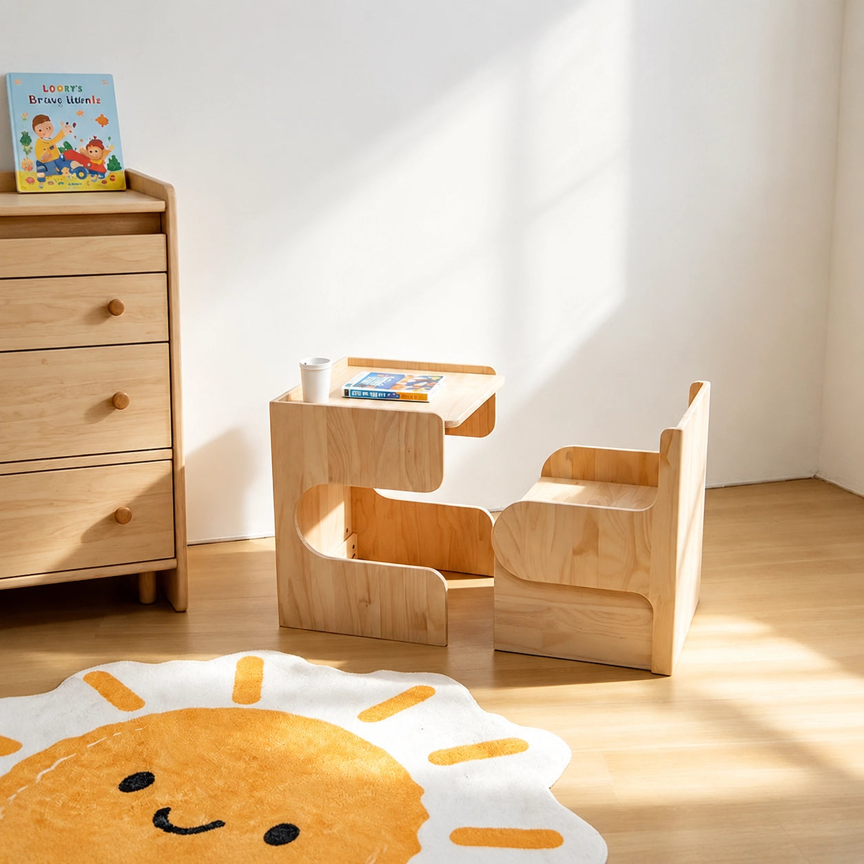 Convertible Toddler Table and Chair Set, Solid Pine - Image 7
