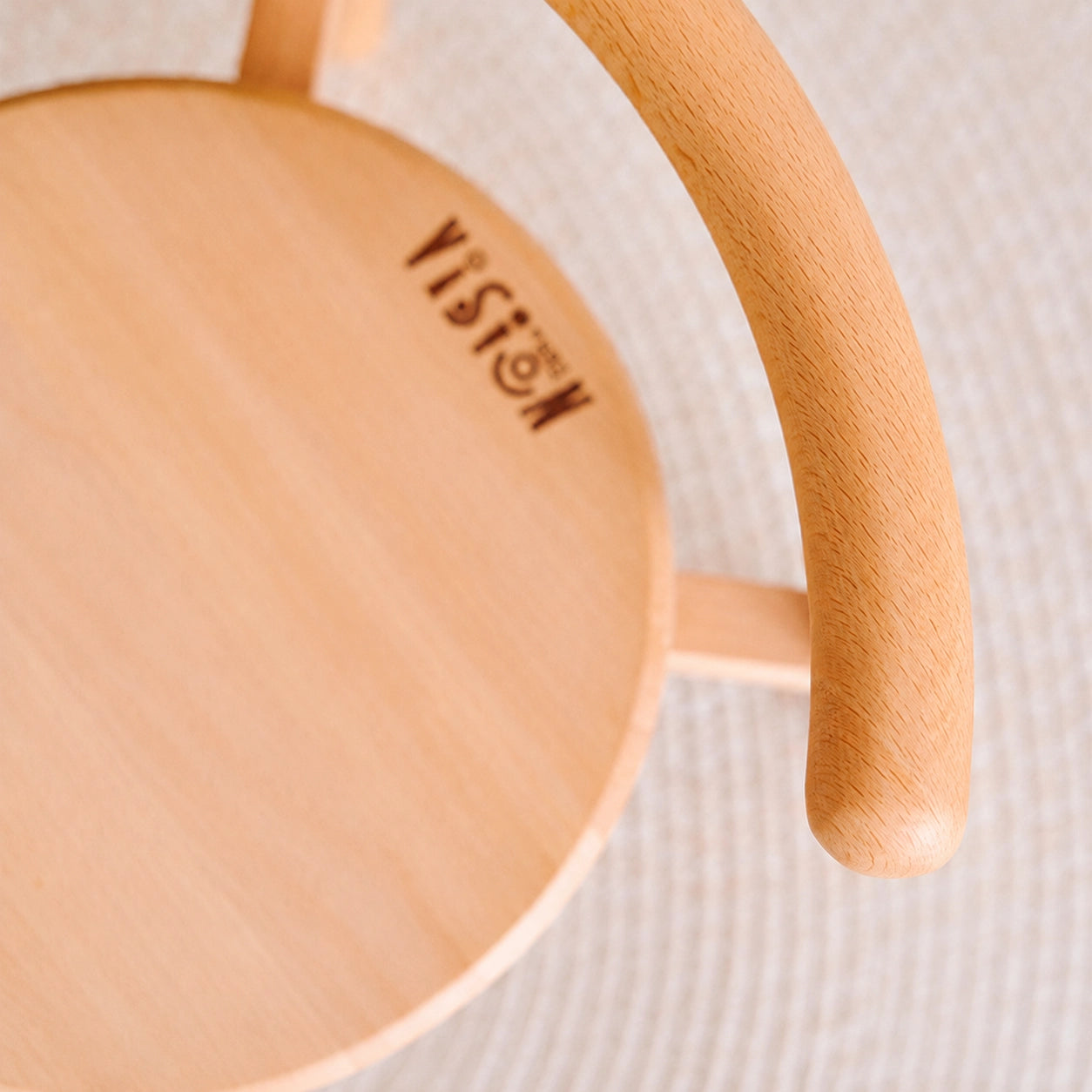Curved Backrest Toddler Chair, Solid Beech Wood - Image 6