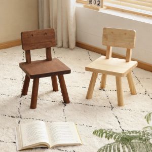 Robot Toddler Chair with Adjustable Backrest, Solid Rubber Wood